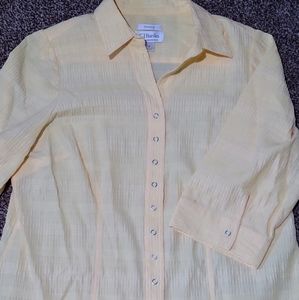 Yellow Seersucker Blouse